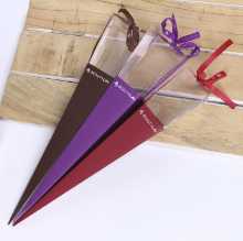 뜨거운 판매 어머니의 날 단일 꽃 선물 상자 꽃 포장 꽃 선물 가방 장미 단일 상자 삼각형의 그림