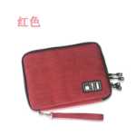 마이크로 전자 액세서리 정리함, 다기능 비즈니스 여행용 USB 케이블 파우치 디지털 기기 지퍼 보관 가방의 그림