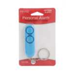 듀얼 혼 메이스 알람 알람 여성 자기 방어 수비수 핸드 풀 여성 알람 키 체인 분실 방지 장치의 그림