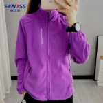 2023 가을 새로운 여성 로커 재킷 아웃 도어 여성 양털 재킷 카디건 로커 카디건 재킷의 그림