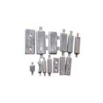 아연 블록 아연 막대 용접 희생 양극 보호 음극 볼트 온 알루미늄 합금 선박용 희생 양극의 그림