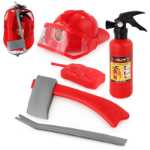 물총 배낭 소방 호스 장난감 소방 모자 옷 정장 액세서리 무대 공연 소품의 그림