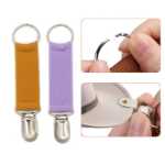 크로스 보더 패션 밀짚 모자 클립 단색 탄성 모자 후크 클립 야외 여행 액세서리 터번 모자 메이트 가방 클립의 그림