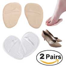 PU 실리콘 앞발 깔창 중족골 패드 발 패드 여성용 하이힐 통증 완화의 그림