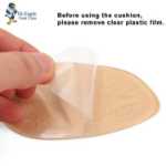 PU 실리콘 앞발 깔창 중족골 패드 발 패드 여성용 하이힐 통증 완화의 그림