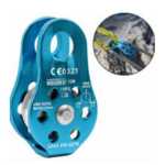 고정식 클라이밍 풀리등산용 싱글 풀리운송용 리프팅 풀리아웃도어 트래버스 풀리로프웨이 운송 장비의 그림