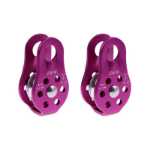 고정식 클라이밍 풀리등산용 싱글 풀리운송용 리프팅 풀리아웃도어 트래버스 풀리로프웨이 운송 장비의 그림