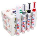 도매 자유 말 페인트 마커 단일 팁 흰색 페인트 마커 금속 페인트 마커 컬러 마커 방수 페인트 마커의 그림