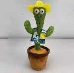 크로스 보더 발광 업그레이드 된 국가 언어 전기 장난감 인형 댄스 선인장 옷 모양 멀티 옵션 배우기의 그림