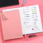 건강 플래너 메모장 저널 피트니스 자기 훈련 펀치 카드 북 매일 건강한 식습관 기록 플래너 노트북의 그림