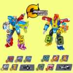 엄격하게 고급 디지털 변형 앙상블 로봇 퍼즐 소년 소녀 계몽 디지털 변형 장난감을위한 어린이 장난감의 그림