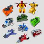 엄격하게 고급 디지털 변형 앙상블 로봇 퍼즐 소년 소녀 계몽 디지털 변형 장난감을위한 어린이 장난감의 그림