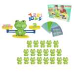 핫 원숭이 숫자 저울 장난감 강아지 숫자 덧셈 뺄셈 산술 퍼즐 장난감 어린이 데스크탑 게임 건너기의 그림