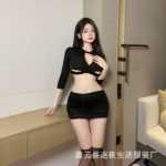 나이트 라이프 새로운 에로틱 란제리 유니폼 유혹 역할 놀이 섹시한 비서 역할 놀이 놀리는 세트의 그림