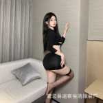 나이트 라이프 새로운 에로틱 란제리 유니폼 유혹 역할 놀이 섹시한 비서 역할 놀이 놀리는 세트의 그림