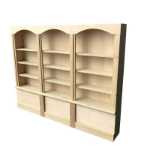 1:12 미니어처 인형 집 인형 집 연구 장식 배아 트리플 책장은 DIY 셀프 페인팅이 가능합니다.의 그림