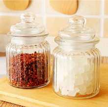 투명 유리 밀폐형 항아리 보관 항아리 주방 오거나이저 식료품 병 보관 항아리 주방 선물 플레이스 매트 항아리의 그림