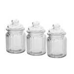 투명 유리 밀폐형 항아리 보관 항아리 주방 오거나이저 식료품 병 보관 항아리 주방 선물 플레이스 매트 항아리의 그림