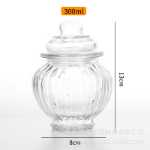투명 유리 밀폐형 항아리 보관 항아리 주방 보관 식료품 병 선물 보관 항아리 주방 일회용 병의 그림