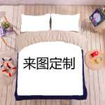 4 피스 침구 세트의 그림