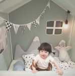 아기 침구 패치의 그림