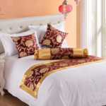 5 성급 호텔 침구 장식 침대 타월 침대 깃발 침대 매트 침대 커버 테이블 깃발의 그림