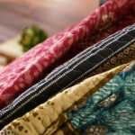 코튼 패브릭 침대 커버 3 피스 세트의 그림