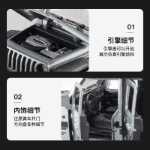 2022 시뮬레이션 1:32 지프 랭글러 합금 자동차 모델 지프 뒷면 장난감 자동차 픽업 트럭 자동차 모델의 그림