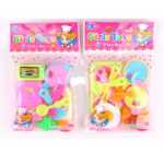 미니 식기 플레이 하우스 식기 어린이 장난감 플레이 하우스 주방 세트 어린이 요리 주방 장난감의 그림