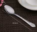 스테인레스 스틸 수저 숟가락과 포크 가정용 주방 어린이 밥 숟가락 수프 숟가락 스테인레스 스틸 수저 세트 도매의 그림