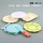 대량 수저 액세서리 수저 액세서리 주방 장난감 그릇 젓가락 접시 둥근 칼 주걱 식사 주방 용품 피자 도구의 그림