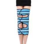 남성용 및 여성용 다리 스트랩성인용 신체 고정 거들물리 보조기의 그림