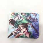 수사대 신제품 거인의 습격 지갑 수사대 남성용 및 여성용 쇼트 동전지갑 PU 가죽 머니 클립의 그림