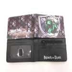 수사대 신제품 거인의 습격 지갑 수사대 남성용 및 여성용 쇼트 동전지갑 PU 가죽 머니 클립의 그림