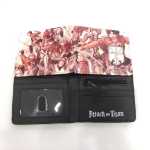 수사대 신제품 거인의 습격 지갑 수사대 남성용 및 여성용 쇼트 동전지갑 PU 가죽 머니 클립의 그림