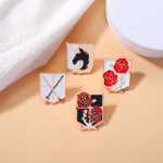 애니메이션 및 만화 주변기기 자이언트 핀 수사대 브로치 핀 배지의 그림