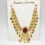 공장 직접 밸리 댄스 주얼리 다이아몬드 보석 큰 빨간 목걸이 밸리 댄스 보석 목걸이의 그림