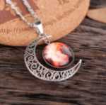 스피드웨이 스타트렉 목걸이 별이 빛나는 달 시간 보석 목걸이의 그림