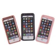 1:12 인형 집 장식 DIY 오두막 장식 휴대 전화 모델 전화 장식 금속 BJD 전화 휴대 전화 액세서리의 그림