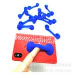 크리에이티브 실리콘 휴대 전화 홀더 다기능 이중 헤드 폰 흡입 컵 휴대 전화 홀더 휴대 전화 핸드셋은 사용자 정의 로고가 될 수 있습니다.의 그림