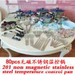 공장 스테인레스 스틸 조리기구 25/30PCS 조리기구 세트 냄비와 팬 세트 냄비와 팬의 조리기구 조합 수출 세트의 그림