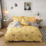 새로운 연삭 양모 4 피스 세트 간단한면 모자 모델 침구 작은 신선한 침대 시트 이불 커버 3 피스 세트 도매의 그림