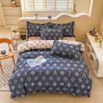 발신자를 대신하여 코튼 인쇄 4 피스 세트 두꺼운 브러시 시트 이불 커버 학생 기숙사 코튼 3 피스 침구의 그림