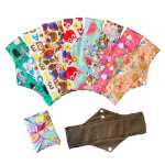 굿붐 출산 대나무 숯 빨아들이는 생리대 재사용 가능한 팬티 라이너의 그림