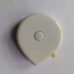 BMI 워터 드롭 건강한 트리플 허리 줄자 눈물 방울 줄자 엉덩이 측정 소프트 줄자의 그림