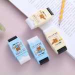 취미 문구 창의적인 3-in-1 지우개 연필깎이 귀여운 어린이 학용품 만화 학생 상품의 그림