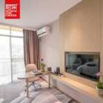 현대 심플 호텔 가구 푸징 가든 호텔 룸 세트 침실 가구의 그림