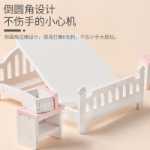 어린이 미니 가구 나무 주방 거실 침실 소녀 놀이 집 역할 놀이 작은 가구 세트 장난감의 그림