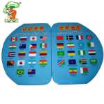 2023 새로운 삽입 국기 세계지도 장난감 나무 지리 인지 보조 교구 도매의 그림