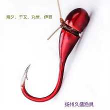 도매 버건디 벌크 각진 순례자 후크 전통적인 낚시 스냅 라인 입 차단이없는 가시 후크의 그림